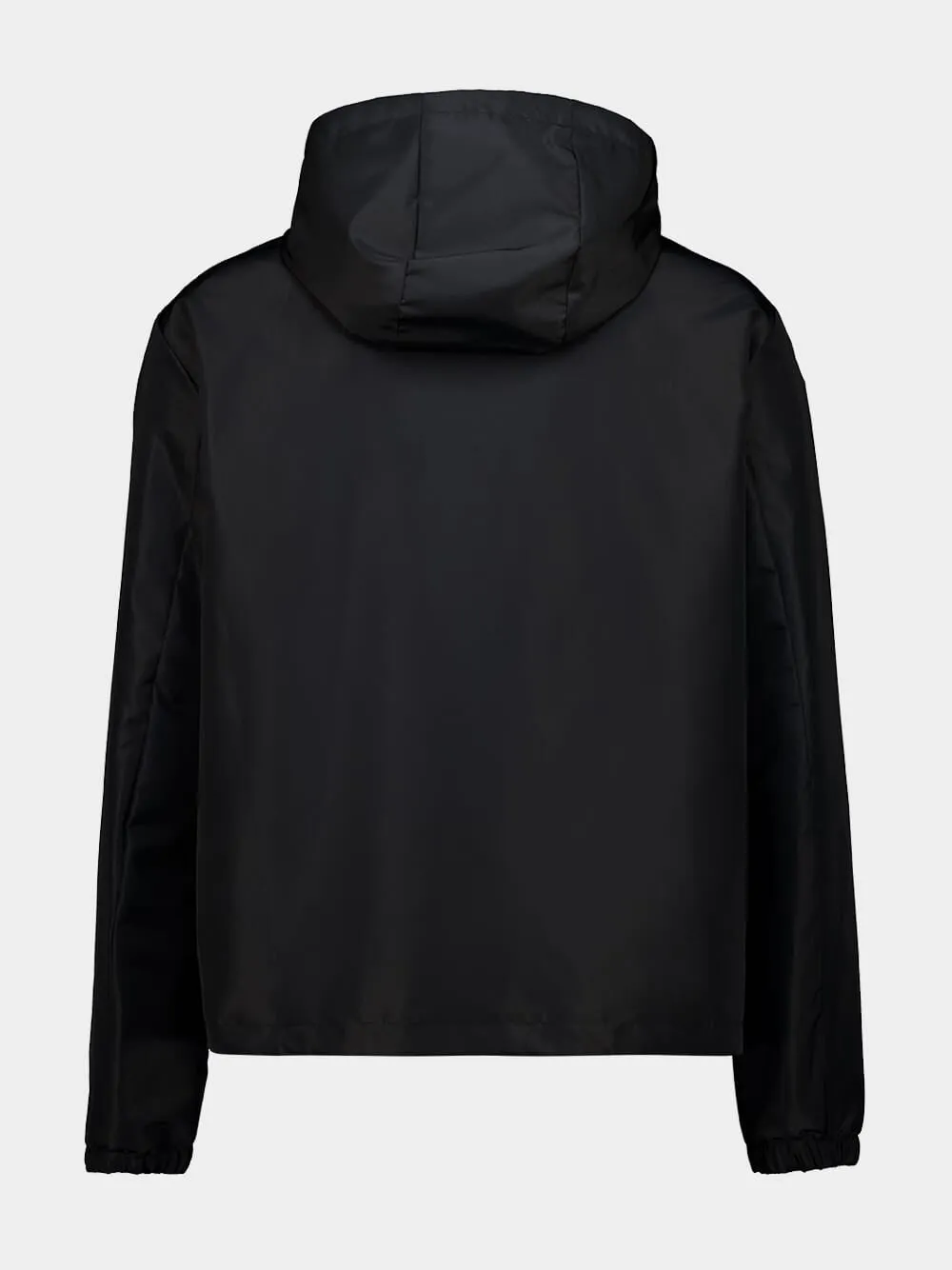Black Technical Fabric Hooded Blouson Jacket sold by Fashion Clinic product image thumbnail 2