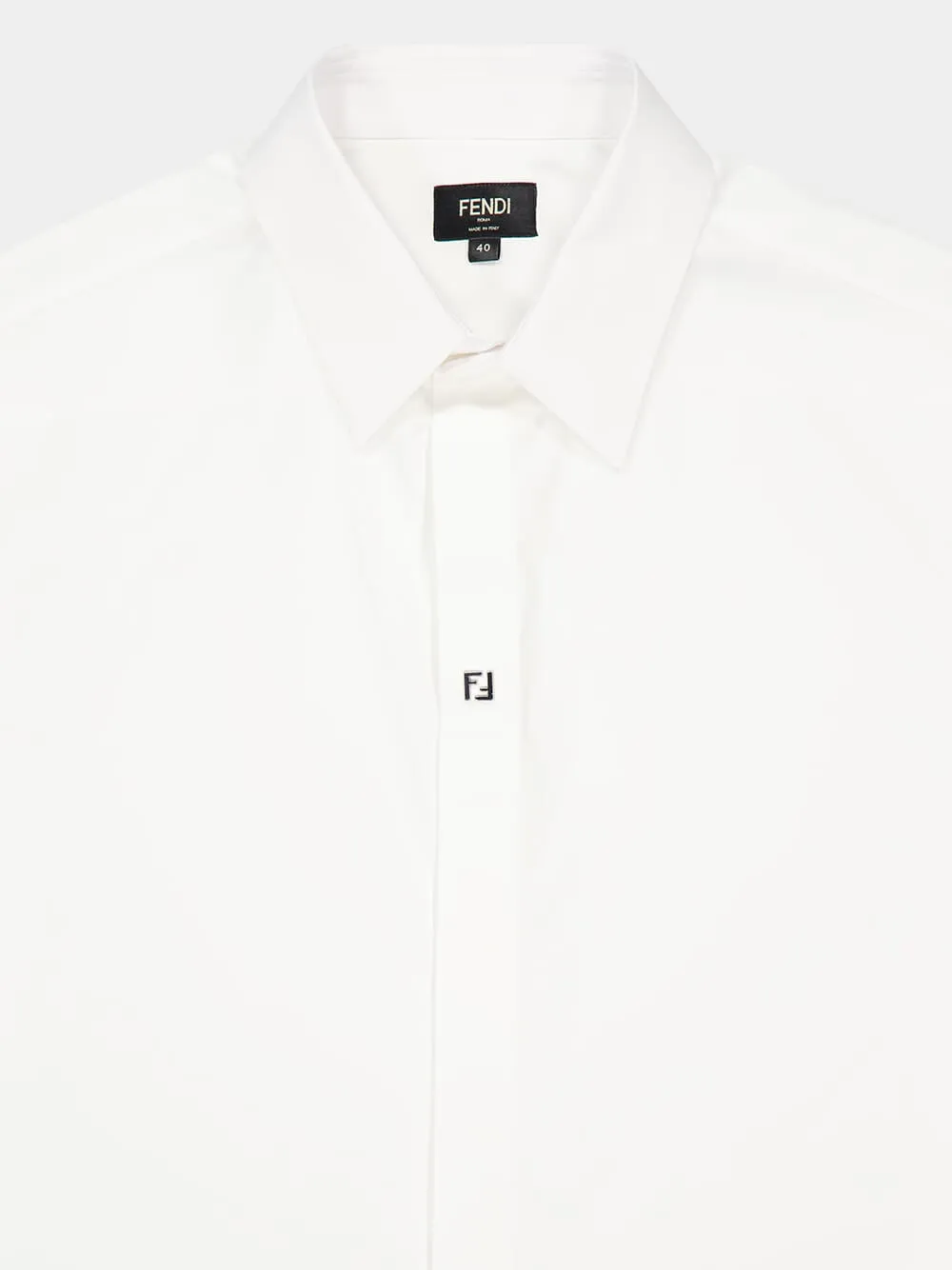White Cotton Boxy Fit Short Sleeve Shirt sold by Fashion Clinic product image thumbnail 3