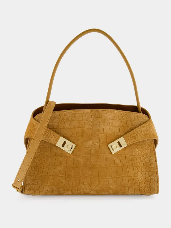 Natural Brown Hug Soft Shoulder Bag sold by Fashion Clinic