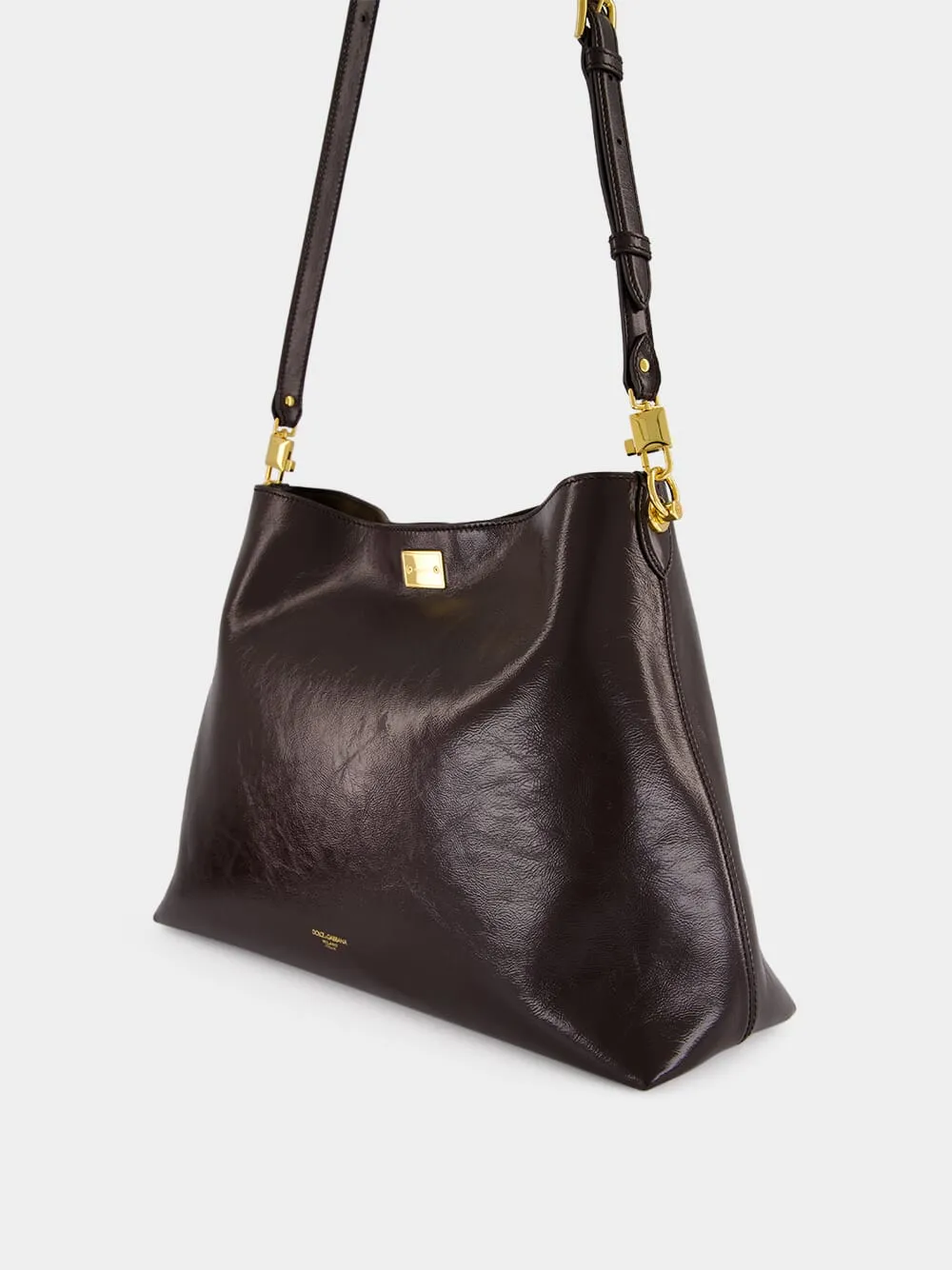 Chocolate Large Vittoria Shoulder Bag sold by Fashion Clinic product image thumbnail 5