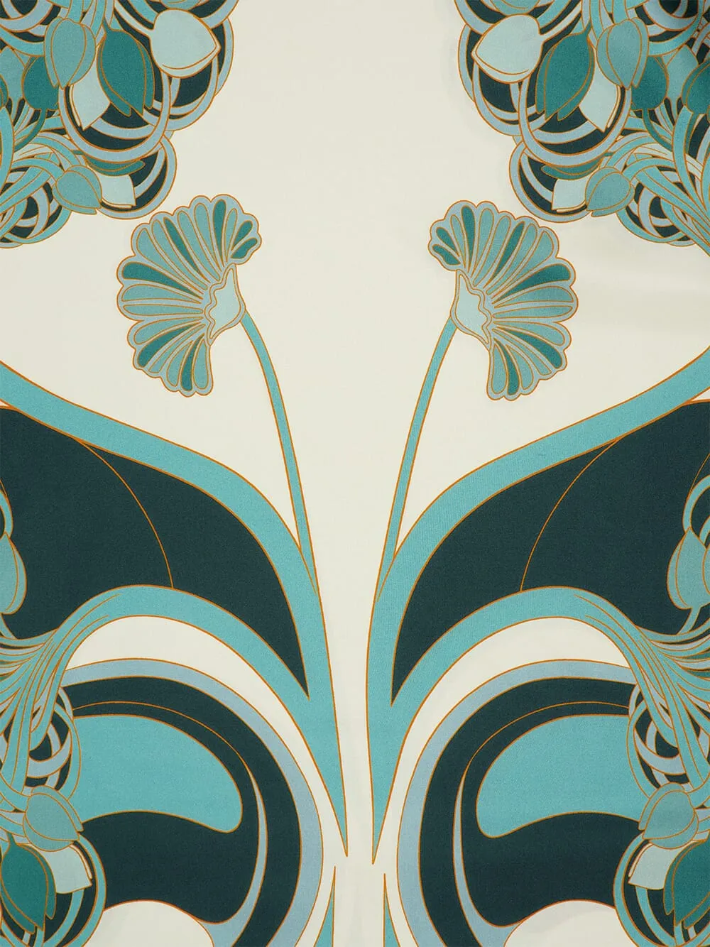 Mint Silk Printed Foulard sold by Fashion Clinic product image thumbnail 3