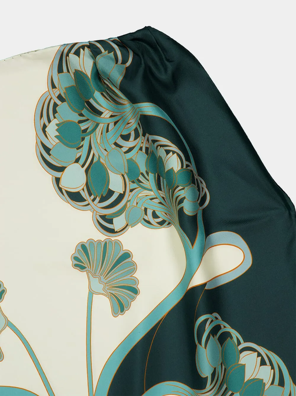 Mint Silk Printed Foulard sold by Fashion Clinic product image thumbnail 2