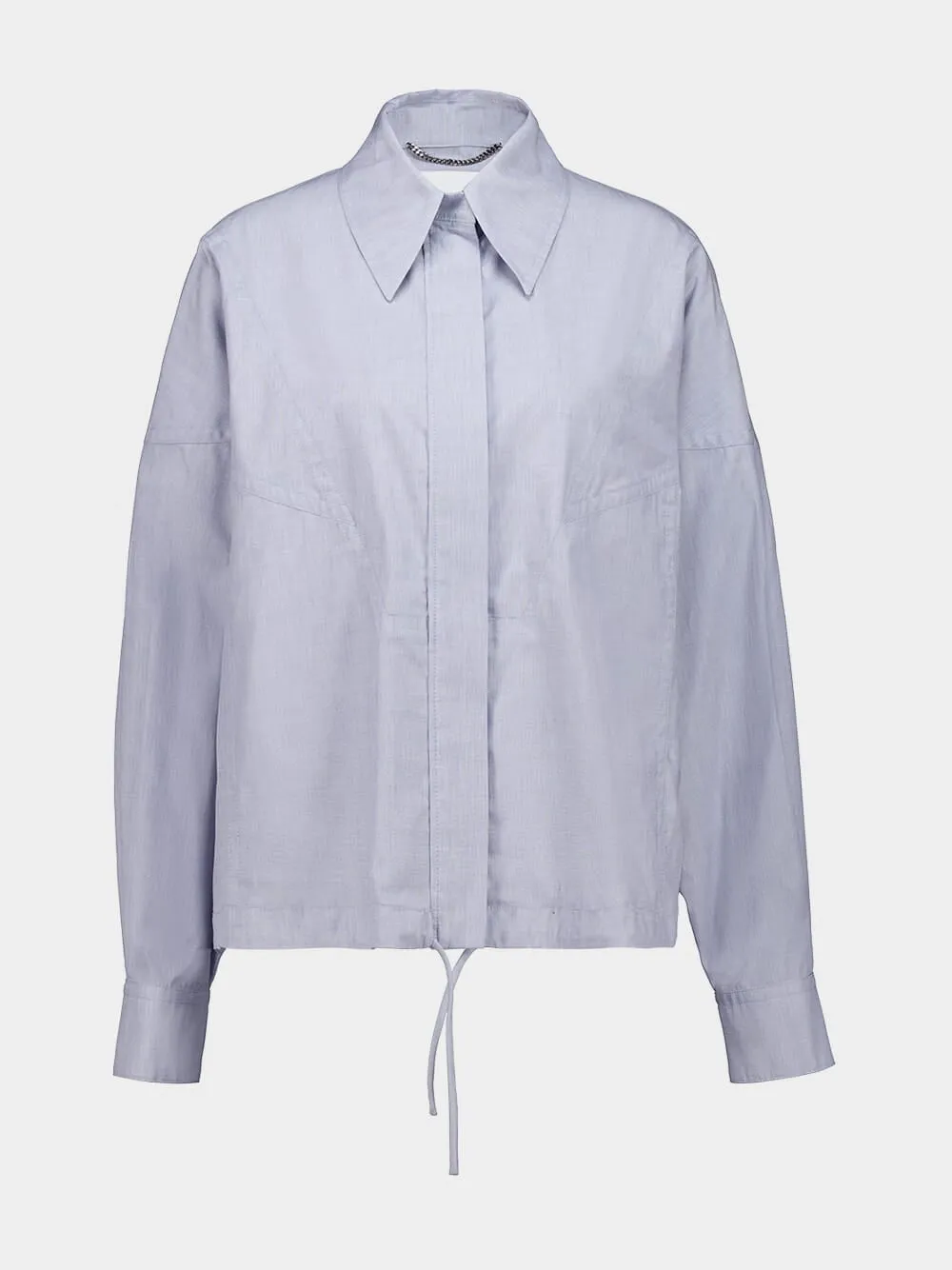 Blue Grey Chambray Cotton Shirt Jacket sold by Fashion Clinic