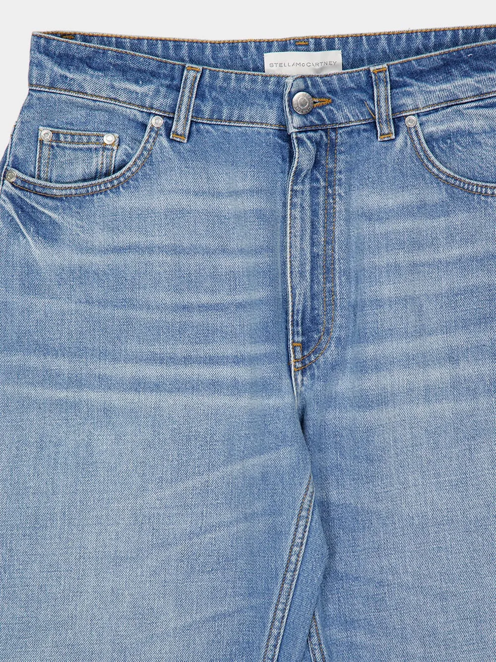 Mid Blue Mid Waist Relaxed Curve Jeans sold by Fashion Clinic product image thumbnail 5