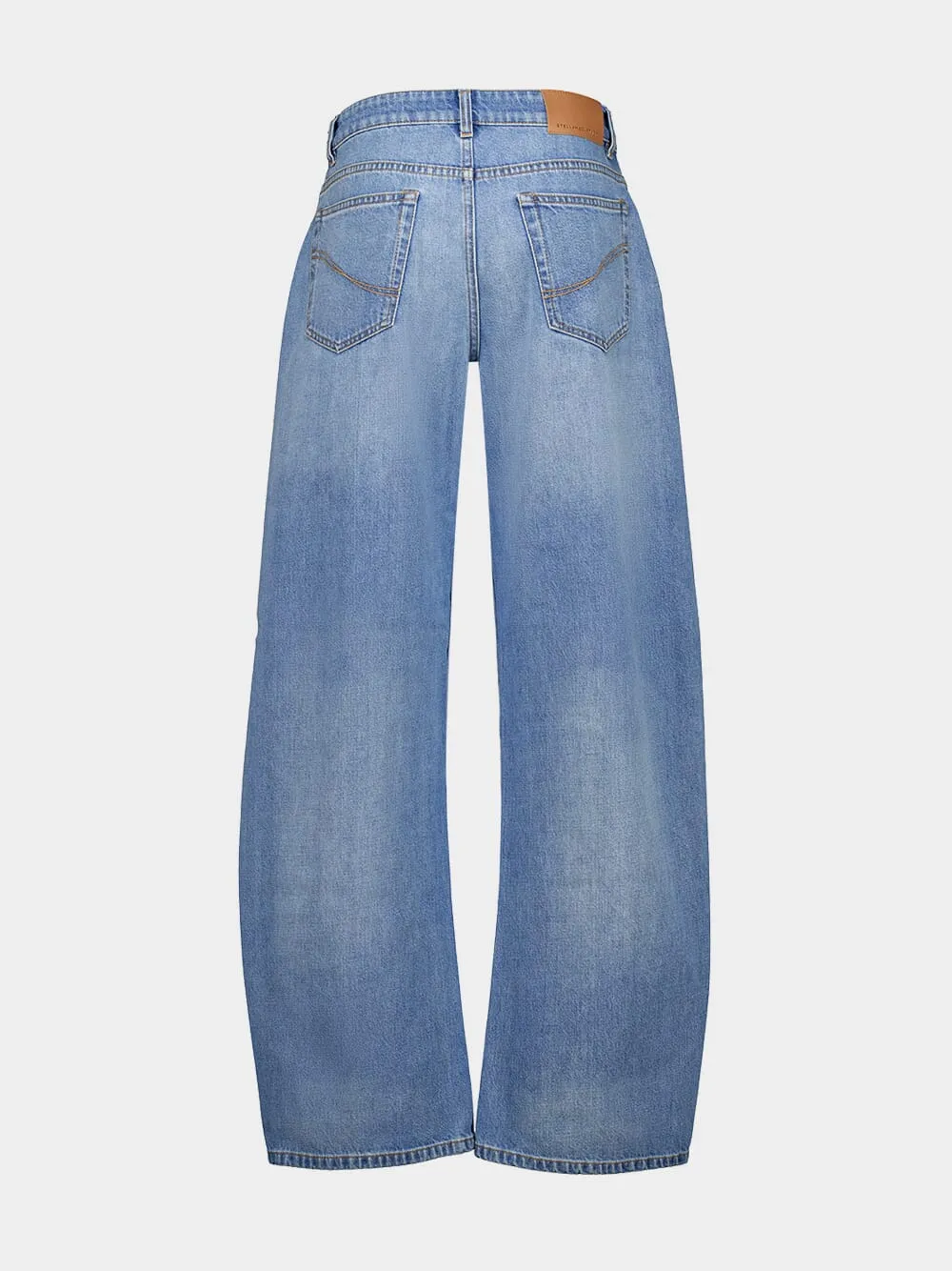 Mid Blue Mid Waist Relaxed Curve Jeans sold by Fashion Clinic product image thumbnail 3