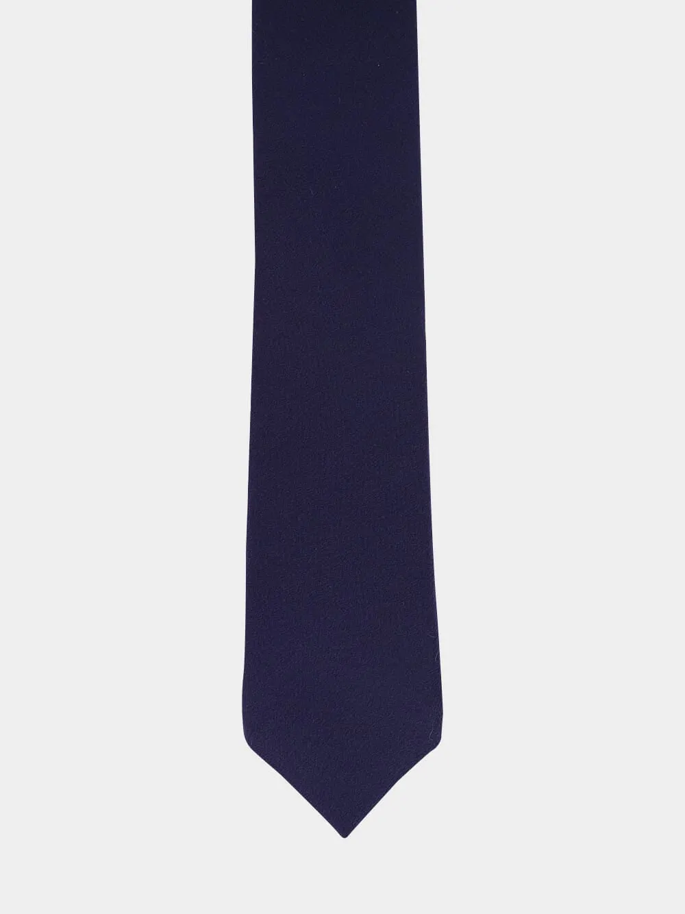 Navy Blue Silk Satin Tie sold by Fashion Clinic product image thumbnail 2