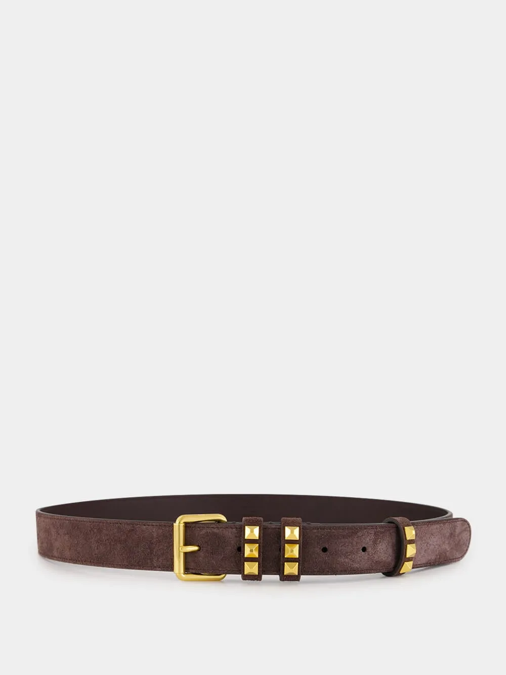 Brown Flaneuse Suede Belt sold by Fashion Clinic
