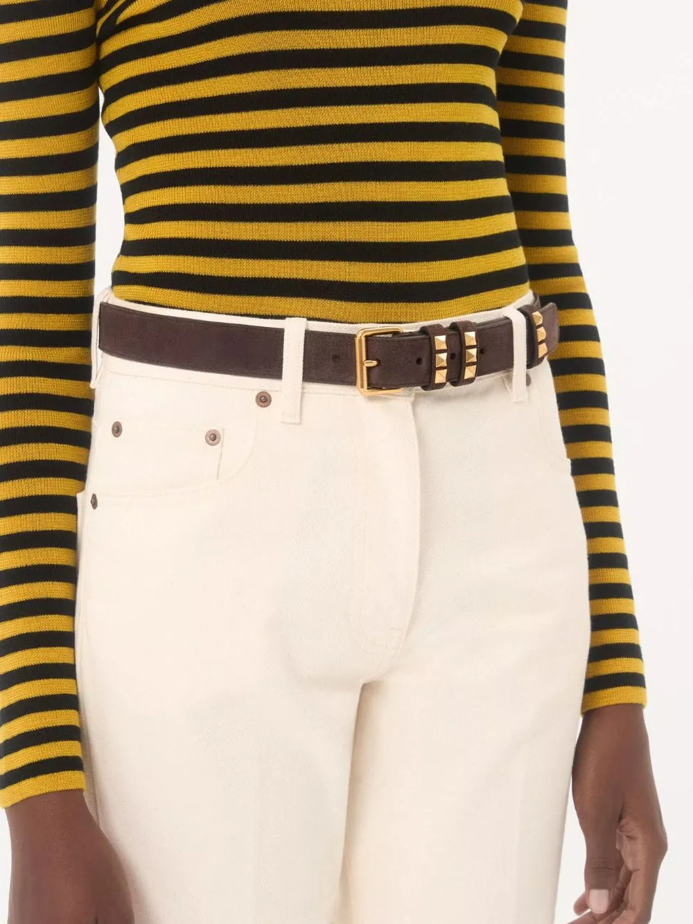 Brown Flaneuse Suede Belt sold by Fashion Clinic product image thumbnail 2
