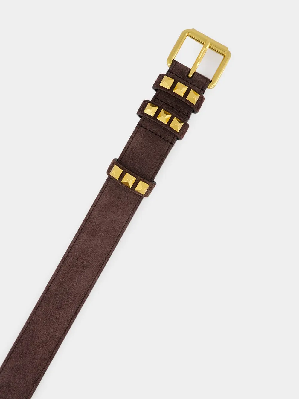 Brown Flaneuse Suede Belt sold by Fashion Clinic product image thumbnail 3
