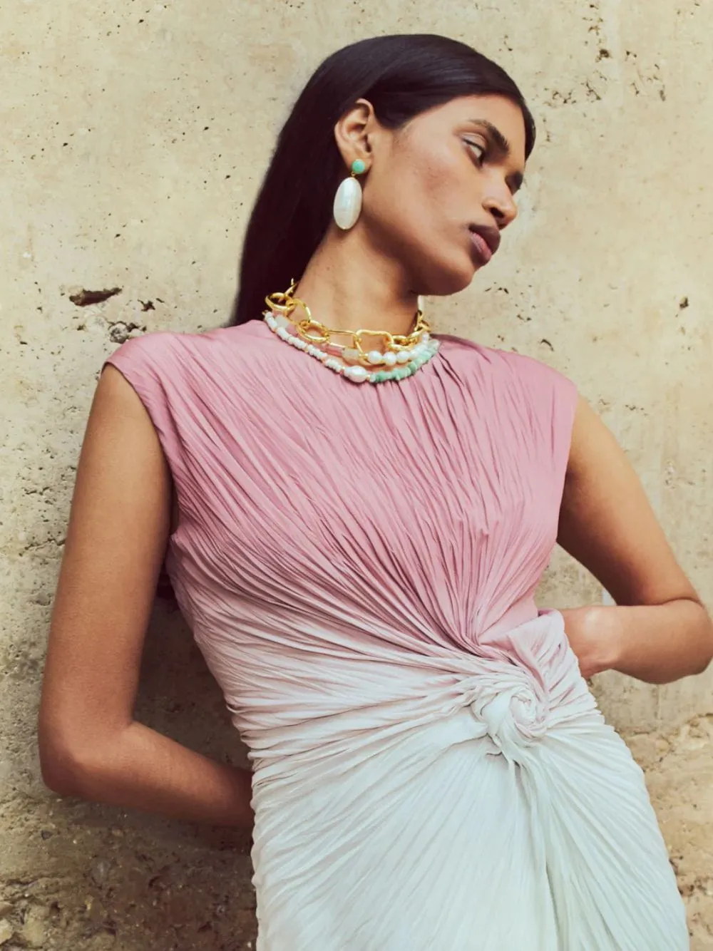 Cactus Rose Bloom Cabana Necklace sold by Fashion Clinic product image thumbnail 3