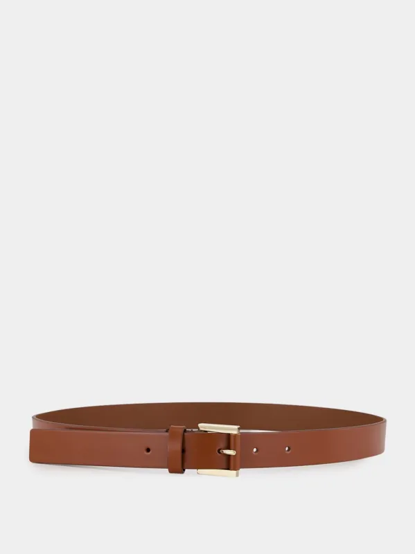 Brown Calf Leather Belt made by Tom Ford