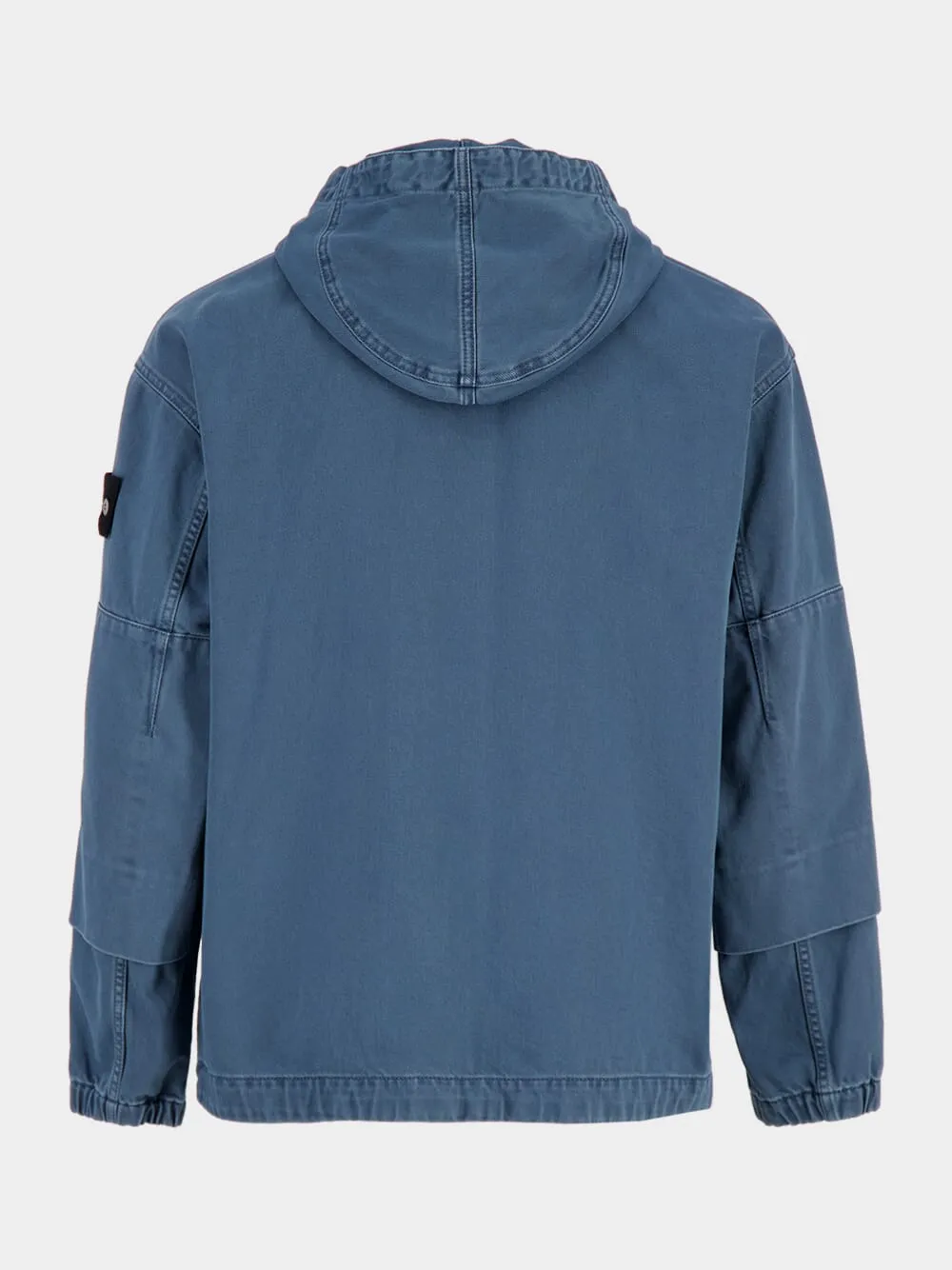 Indigo Denim Hooded Zip-Up Jacket sold by Fashion Clinic product image thumbnail 3