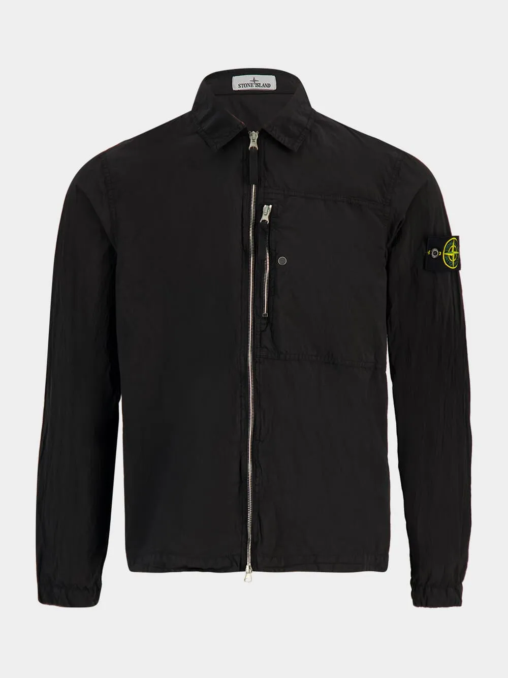 Black Nylon Metal ECONYL Overshirt sold by Fashion Clinic product image thumbnail 2