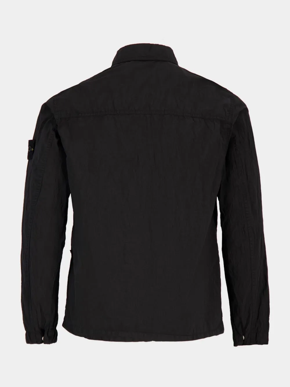 Black Nylon Metal ECONYL Overshirt sold by Fashion Clinic product image thumbnail 4