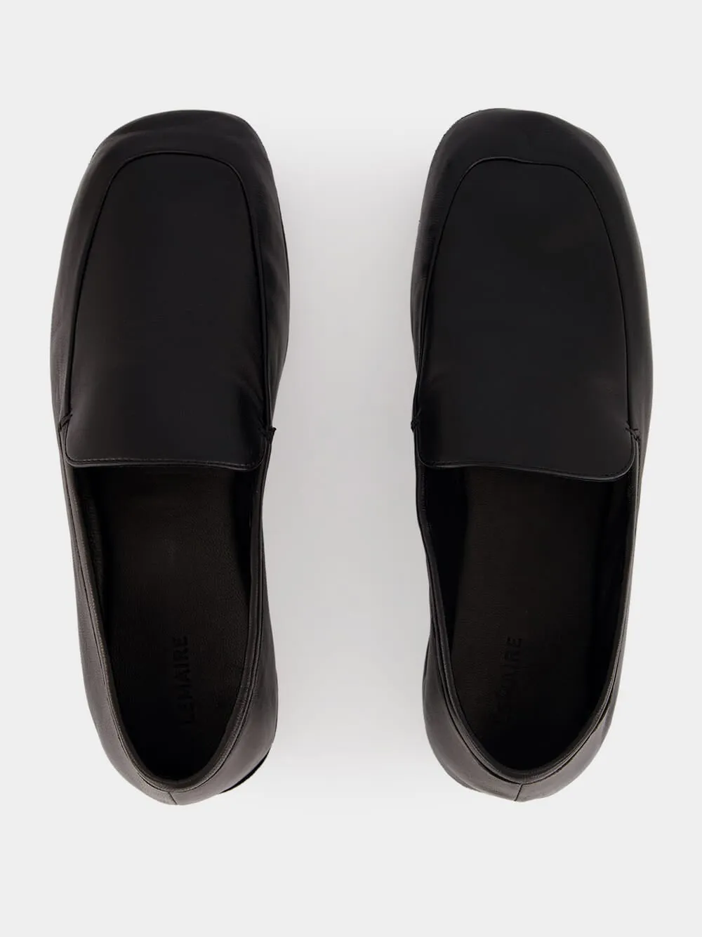 Black Leather Outdoor Slippers sold by Fashion Clinic product image thumbnail 4