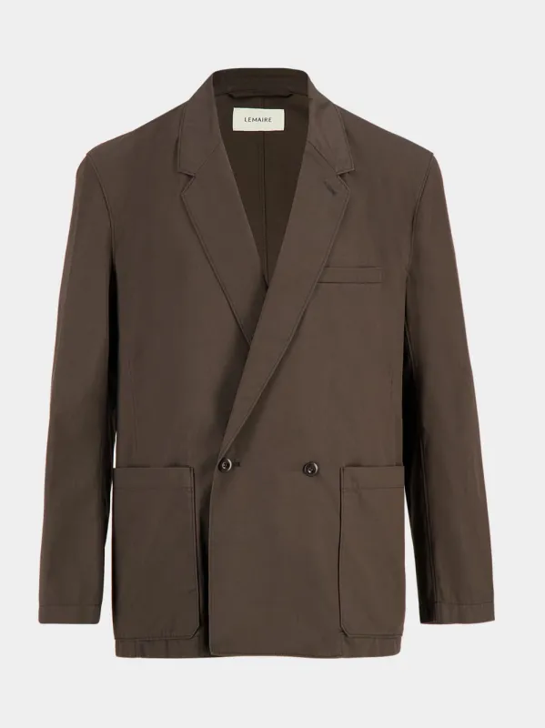Ristretto Cotton Twill Workwear Jacket sold by Fashion Clinic