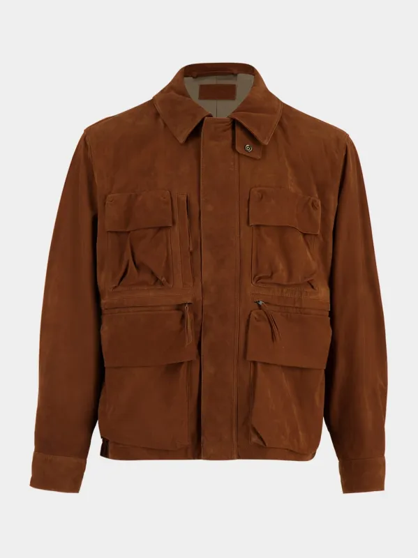Cigar Nubuck Reporter Jacket sold by Fashion Clinic