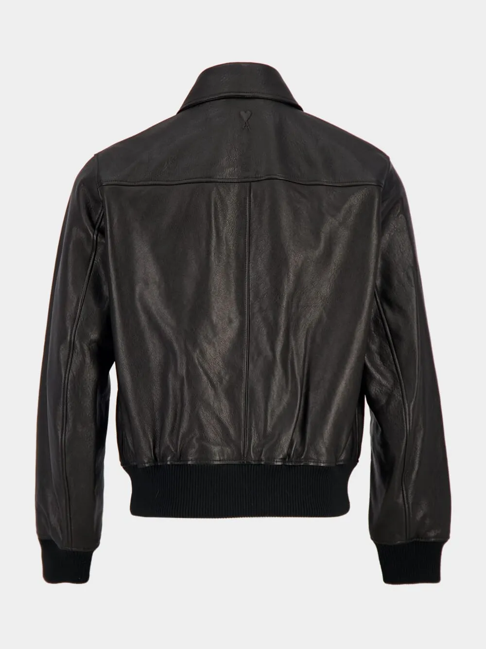 Black Lamb Leather Zipped Jacket sold by Fashion Clinic product image thumbnail 4