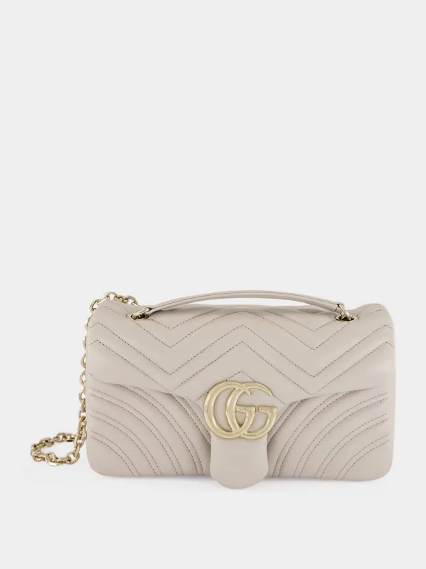 Light Grey GG Marmont Medium Shoulder Bag made by Fashion Clinic