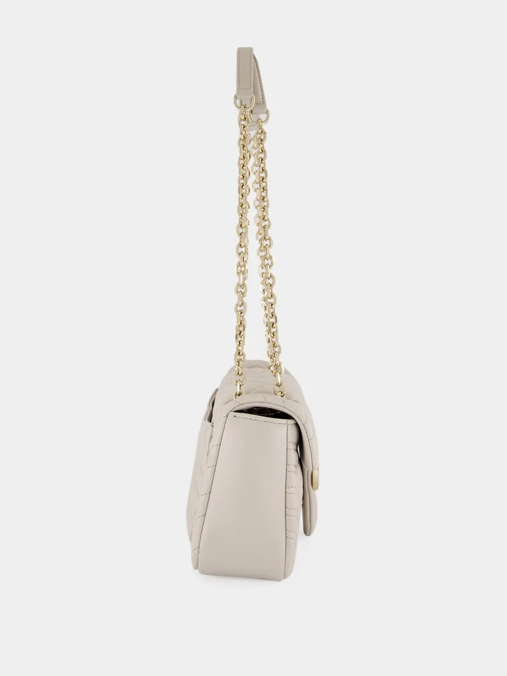 Light Grey GG Marmont Medium Shoulder Bag sold by Fashion Clinic product image thumbnail 4