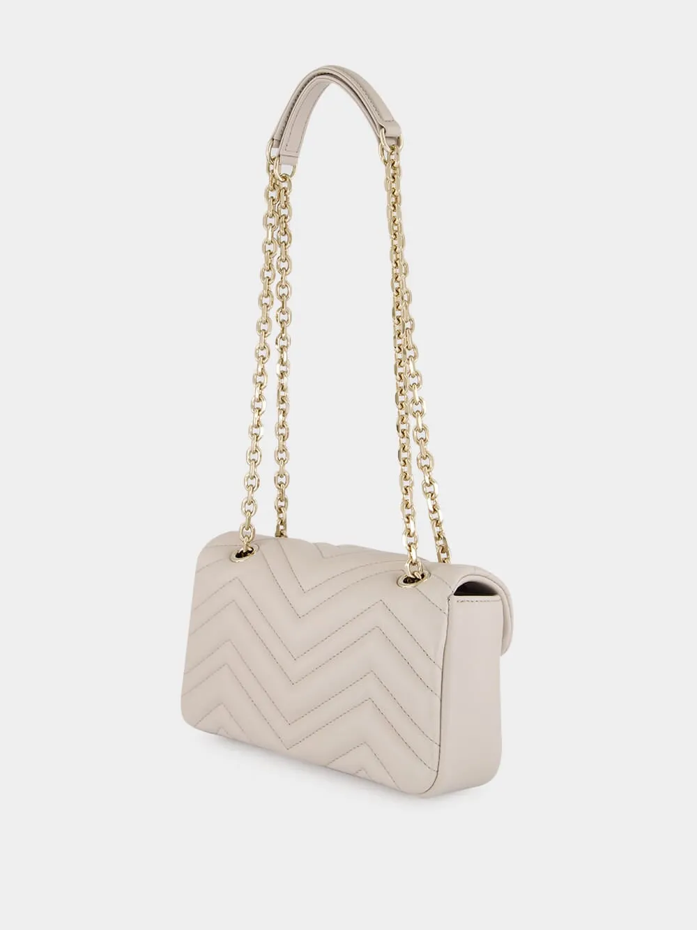 Light Grey GG Marmont Small Shoulder Bag sold by Fashion Clinic product image thumbnail 5