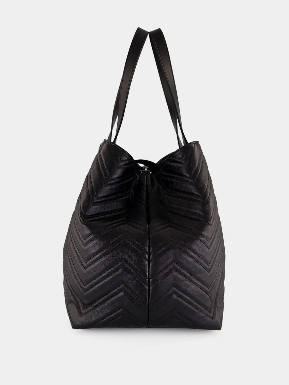 Black GG Marmont Large Tote Bag sold by Fashion Clinic product image thumbnail 4