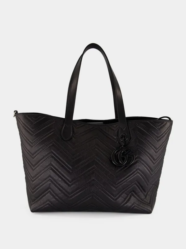 Black GG Marmont Large Tote Bag made by Gucci