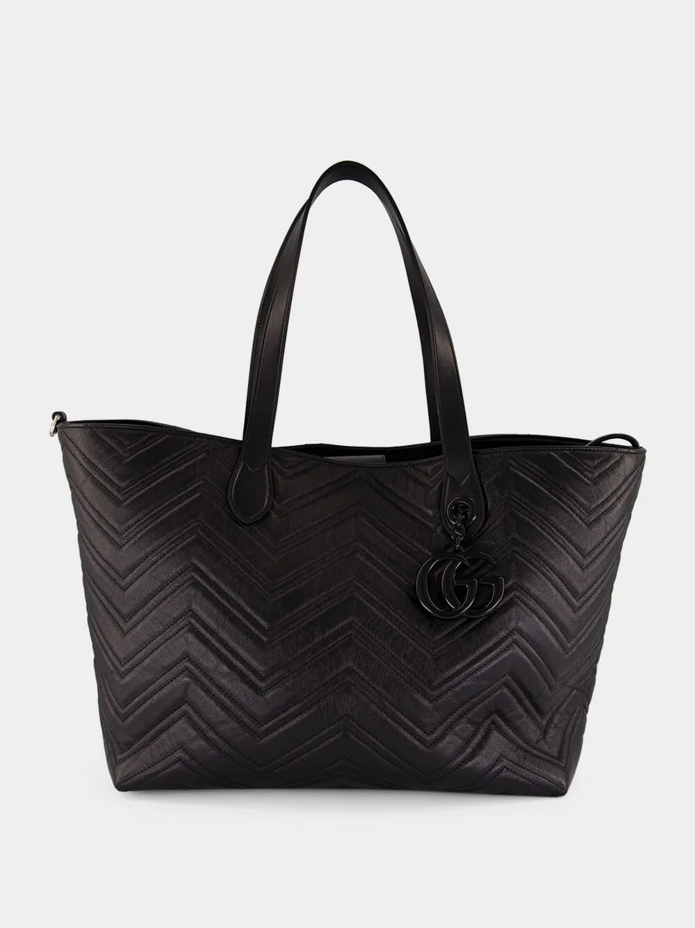 Black GG Marmont Large Tote Bag sold by Fashion Clinic