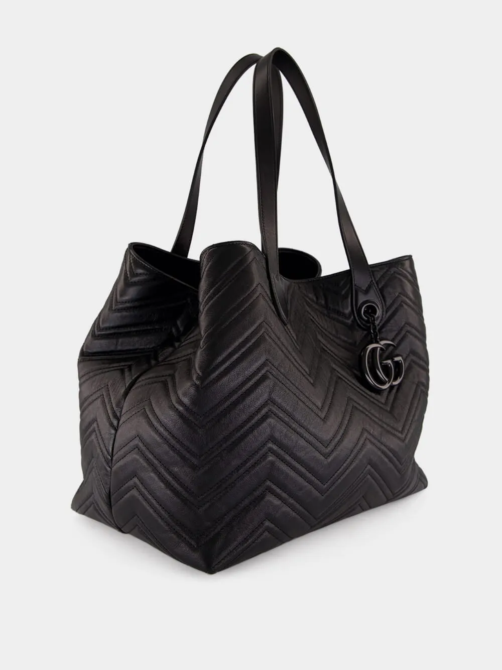 Black GG Marmont Large Tote Bag sold by Fashion Clinic product image thumbnail 3