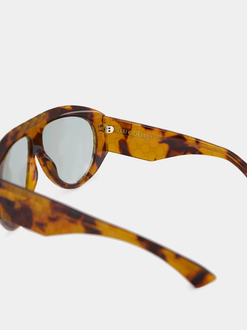 Tortoiseshell Mask Frame Sunglasses sold by Fashion Clinic product image thumbnail 4