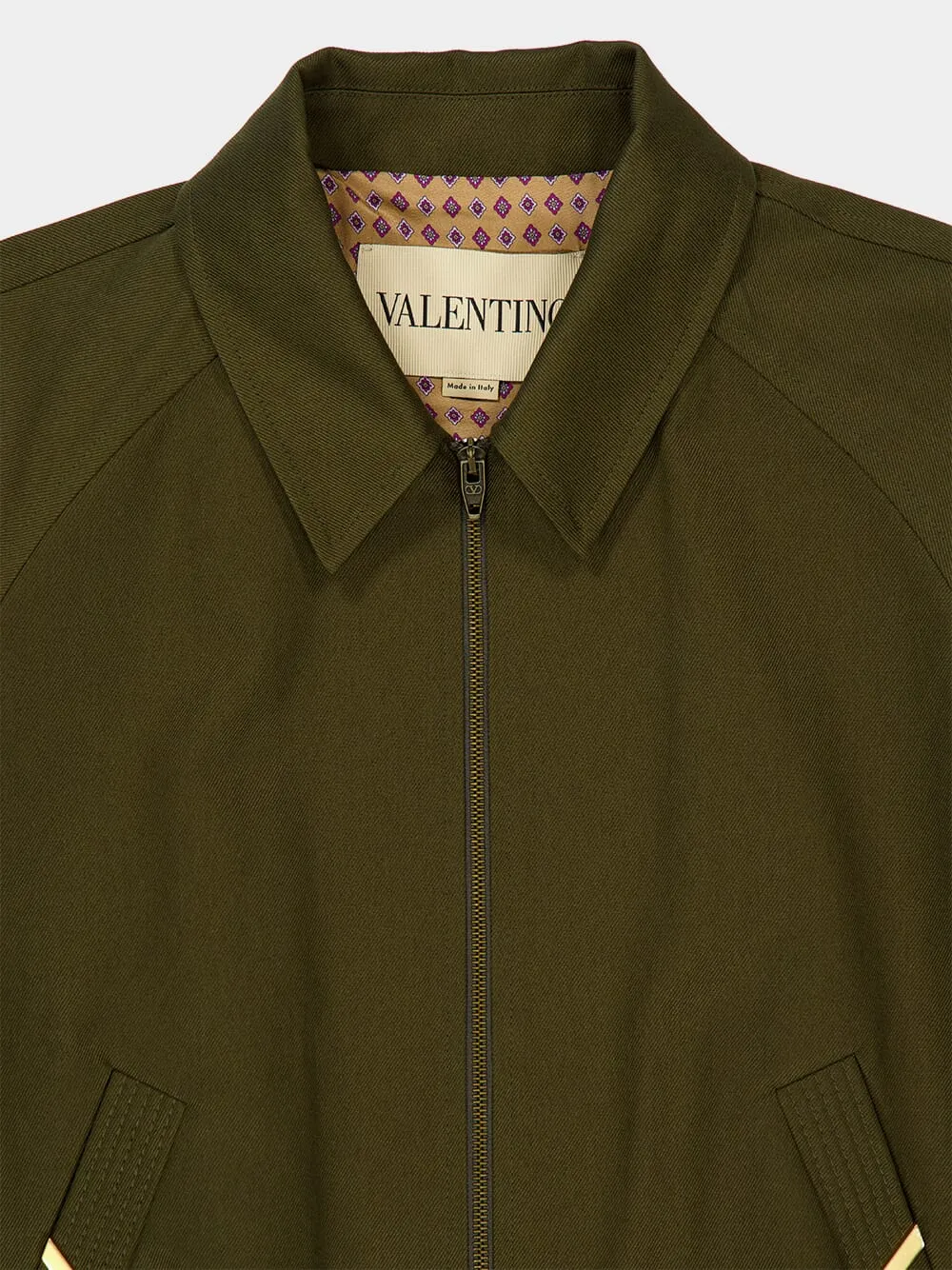 Military Green Cotton Jacket sold by Fashion Clinic product image thumbnail 3