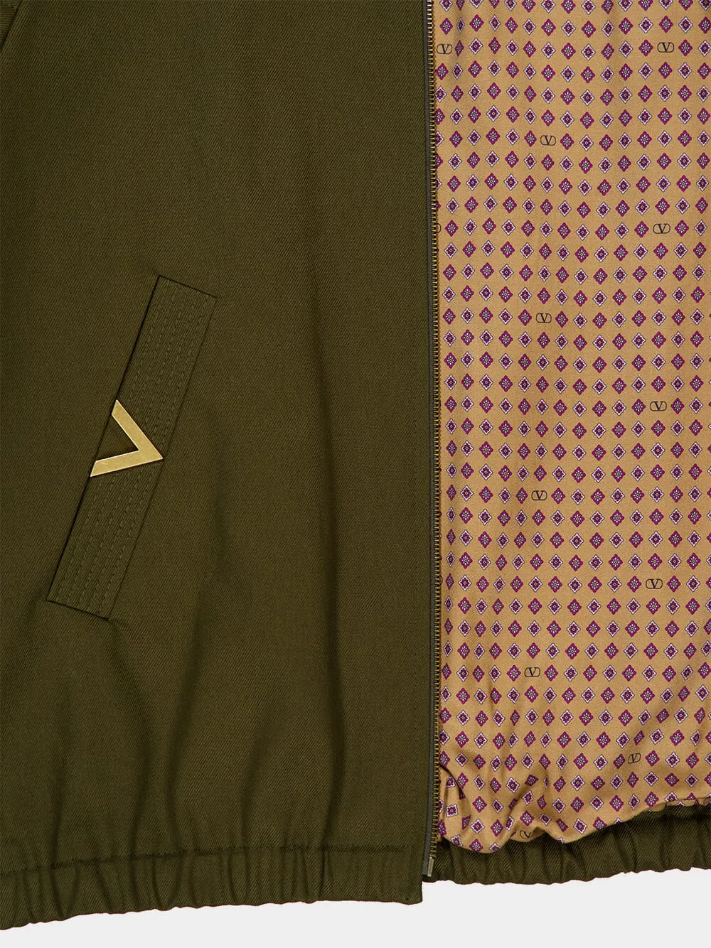 Military Green Cotton Jacket sold by Fashion Clinic product image thumbnail 5