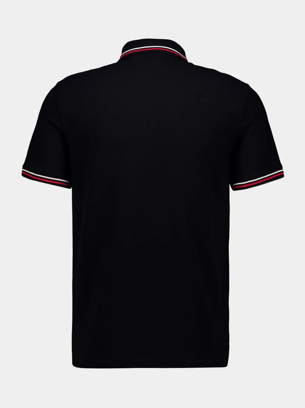Black Piqué Polo Shirt with Vlogo Patch sold by Fashion Clinic product image thumbnail 2