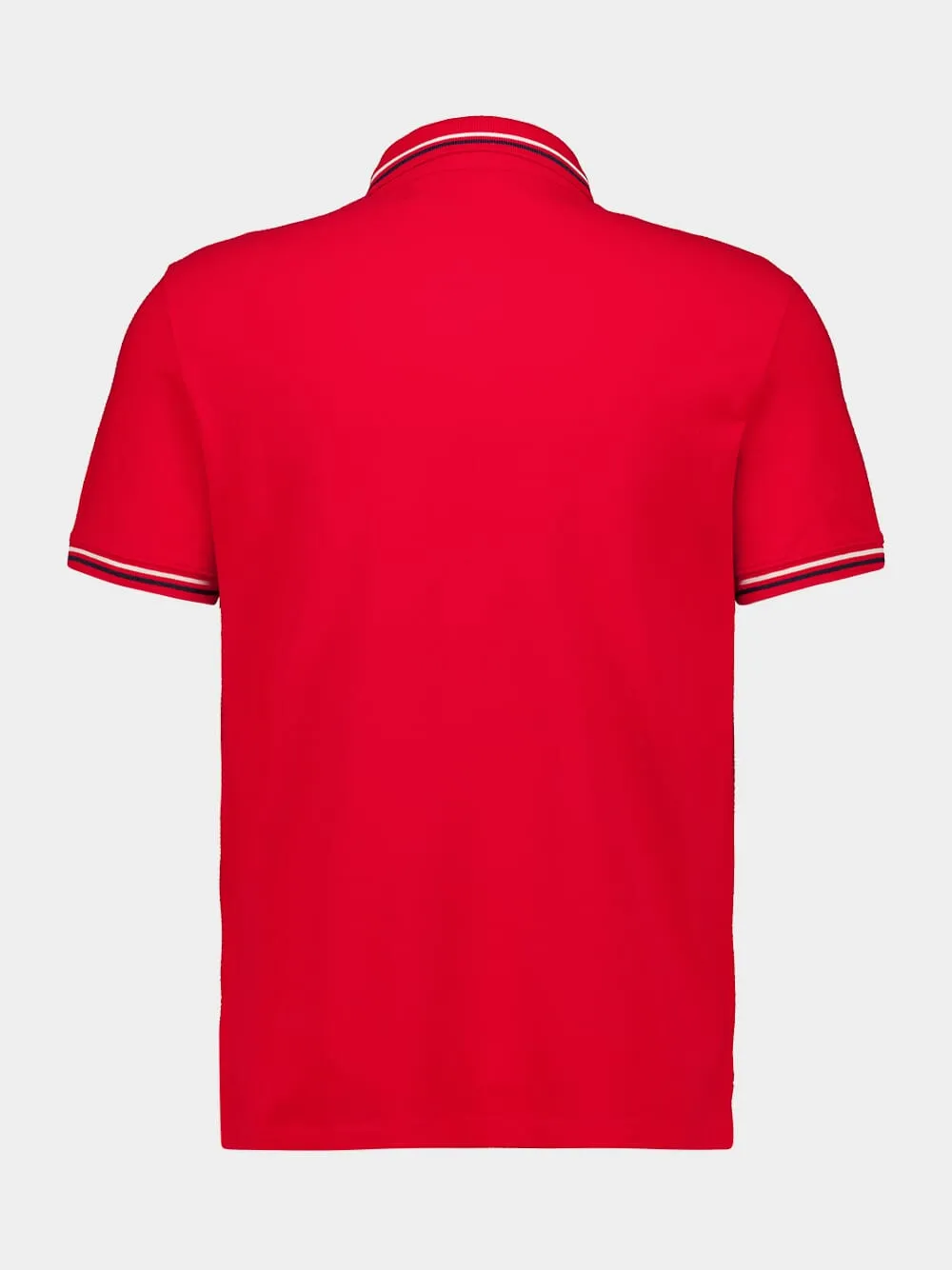 Red Piqué Polo with VLogo Patch sold by Fashion Clinic product image thumbnail 4