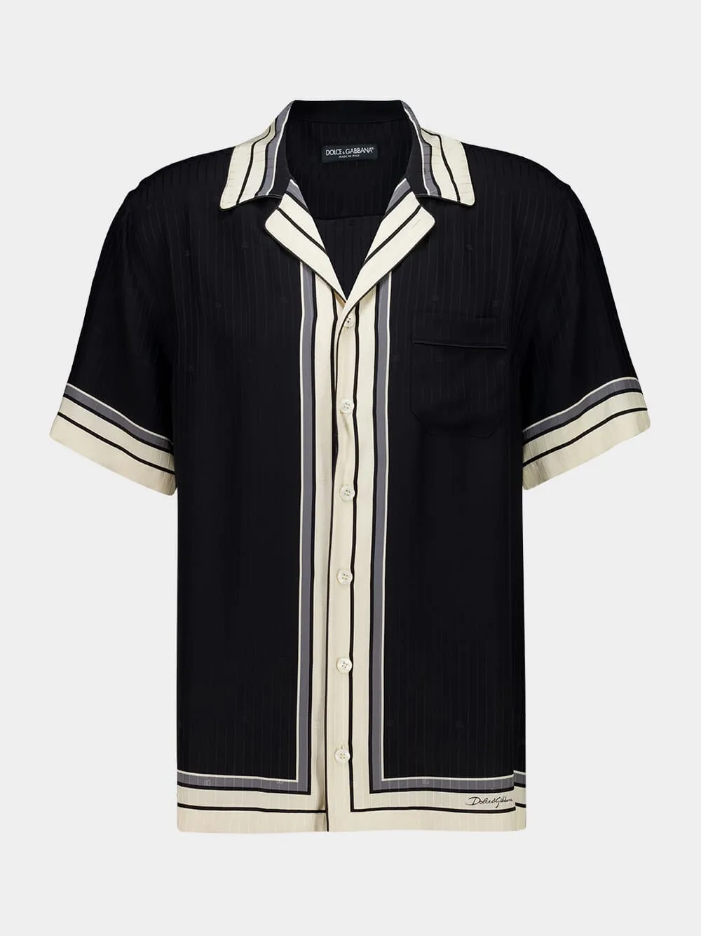 Black Silk Hawaii Logo Shirt sold by Fashion Clinic product image thumbnail 2