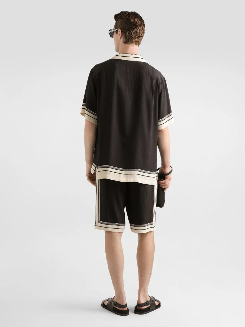 Black Silk Hawaii Logo Shirt sold by Fashion Clinic product image thumbnail 3