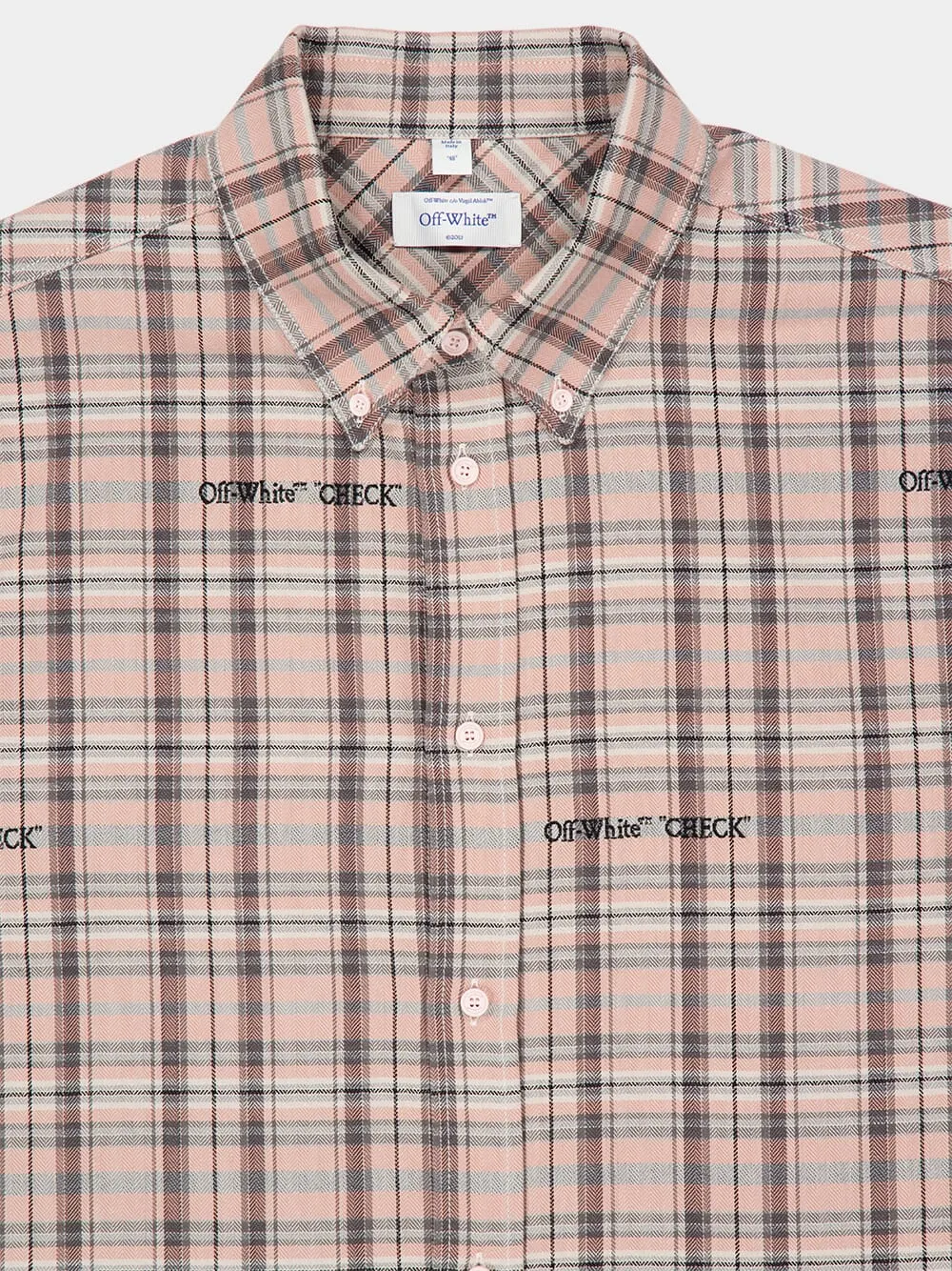 Mauve Morn Check Flannel Cotton Shirt sold by Fashion Clinic product image thumbnail 3