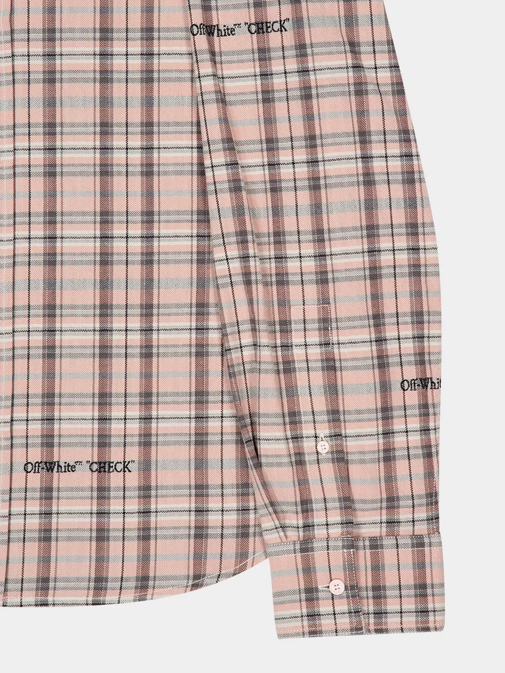 Mauve Morn Check Flannel Cotton Shirt sold by Fashion Clinic product image thumbnail 4