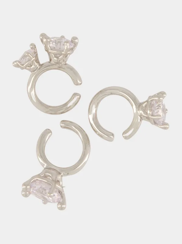 Silver Constellation Ear Cuff Set sold by Fashion Clinic