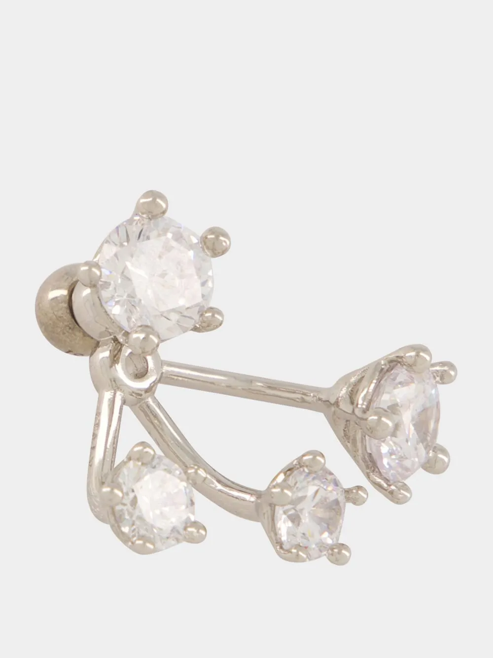 Silver Constellation Cluster Earrings sold by Fashion Clinic product image thumbnail 5