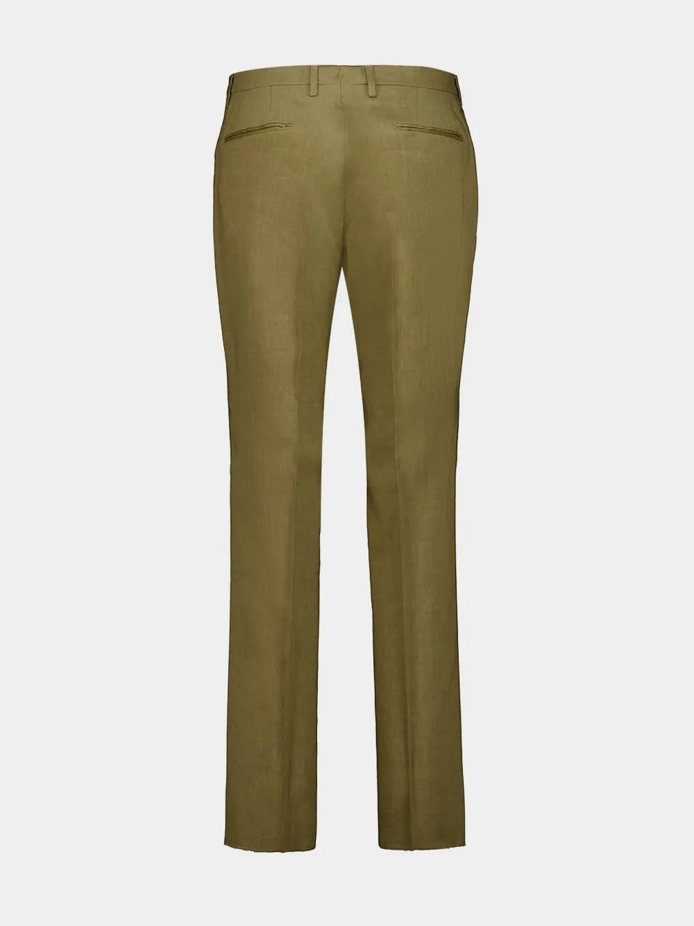 Green Linen Double-Breasted Suit sold by Fashion Clinic product image thumbnail 4