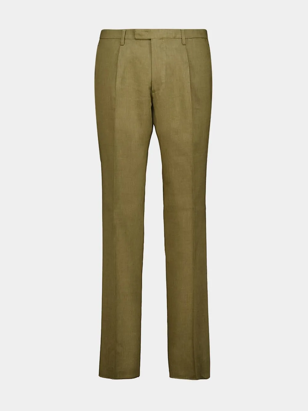 Green Linen Double-Breasted Suit sold by Fashion Clinic product image thumbnail 3