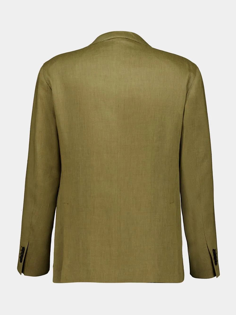 Green Linen Double-Breasted Suit sold by Fashion Clinic product image thumbnail 2