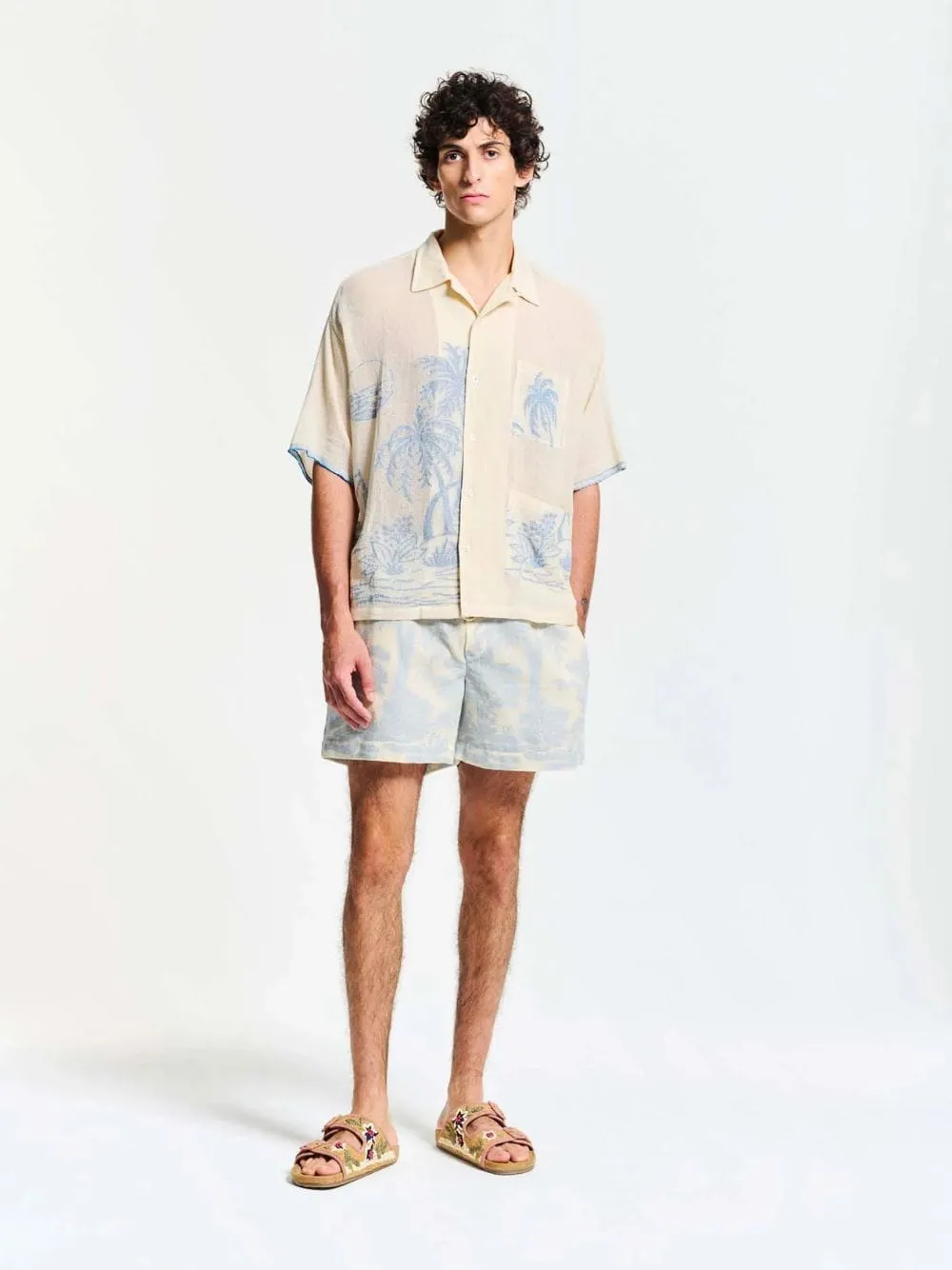 Beige Chand Shirt sold by Fashion Clinic