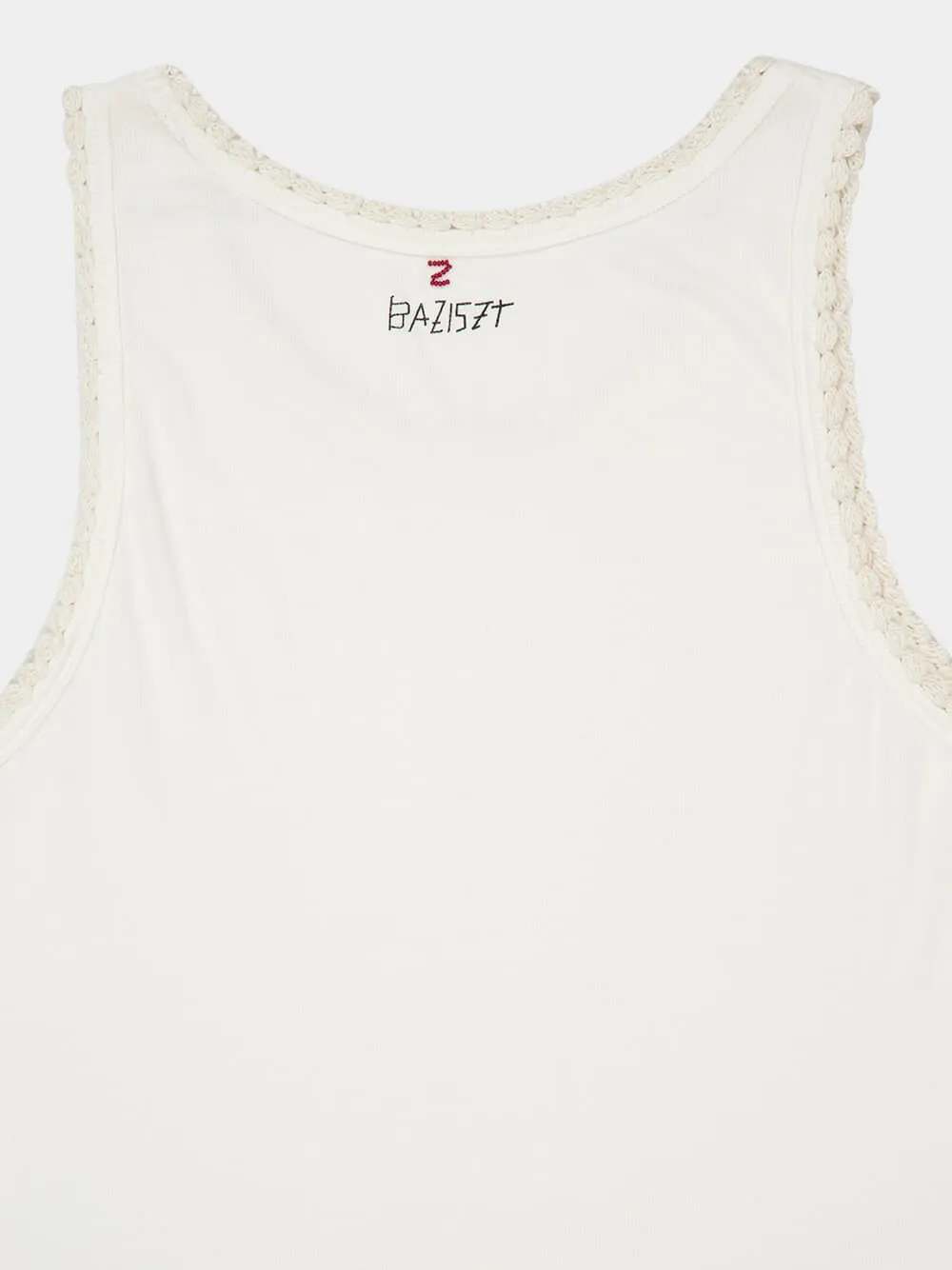 White Croquet Tank Top sold by Fashion Clinic product image thumbnail 4