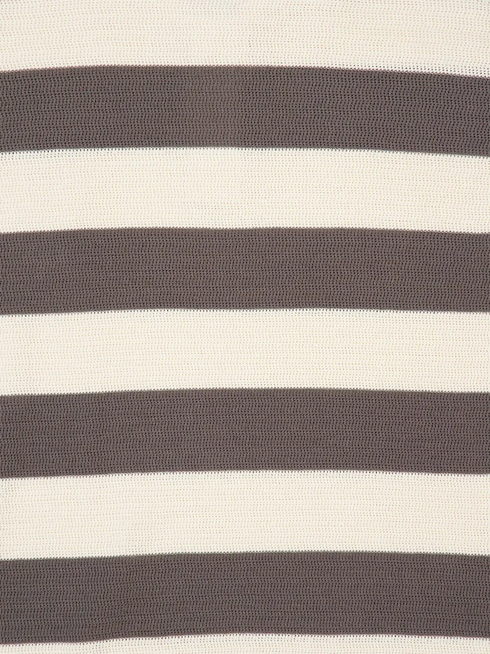 White Cream and Carbone Cotton Striped Polo sold by Fashion Clinic product image thumbnail 4