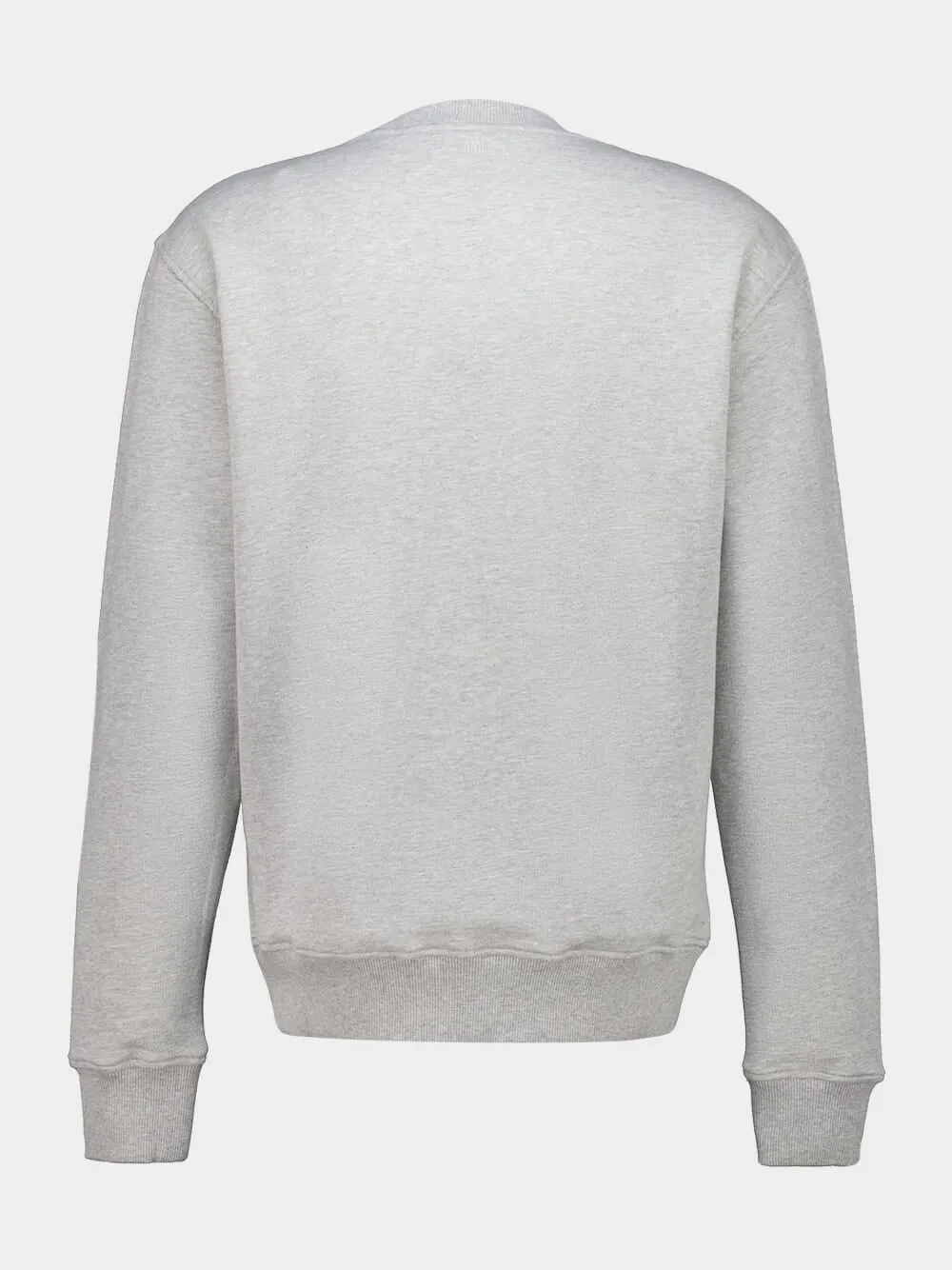Ash Grey Cotton Knitted Ami De Coeur Sweatshirt sold by Fashion Clinic product image thumbnail 4