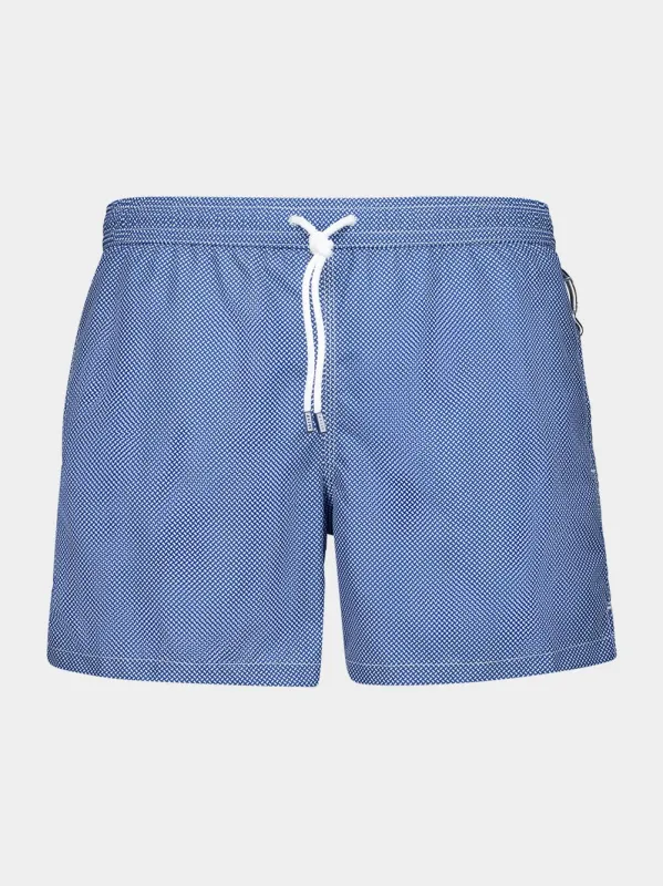 Midnight Blue Madeira Swim Trunks made by Fashion Clinic