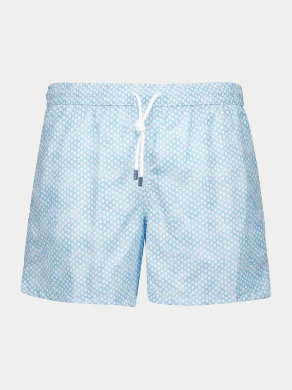 Pacific Blue Madeira Swim Trunks sold by Fashion Clinic