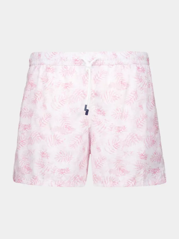 Flamingo Pink Madeira Swim Trunks made by Fashion Clinic